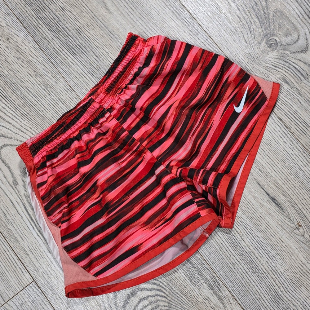 Nike Dri Fit Tempo Running Shorts - Max Orange - Little Girls Large 6X